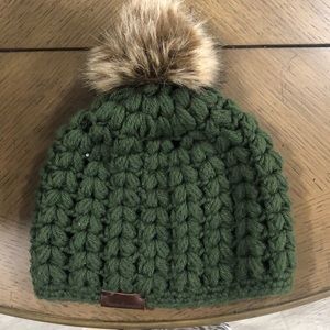 Puff hat rarely worn